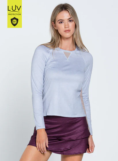 Women's Lucky in Love Heather High Low Breezy Long Sleeve - Image 2