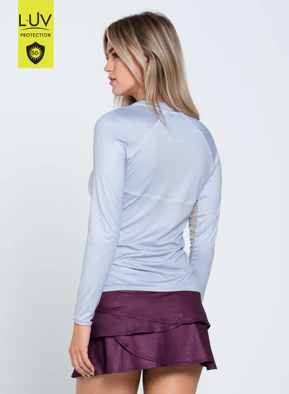Women's Lucky in Love Heather High Low Breezy Long Sleeve - Image 4