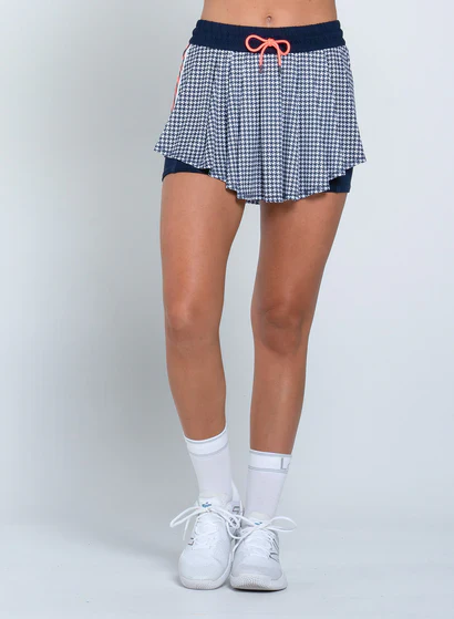 Women's Lucky in Love High Waist Houndstooth 13.5" Skirt