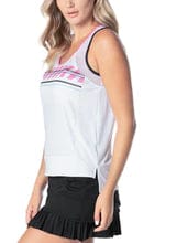 Women's Lucky In Love Hit the Line Tennis Tank - Image 2