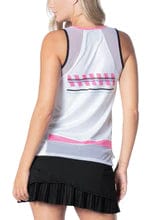 Women's Lucky In Love Hit the Line Tennis Tank - Image 3