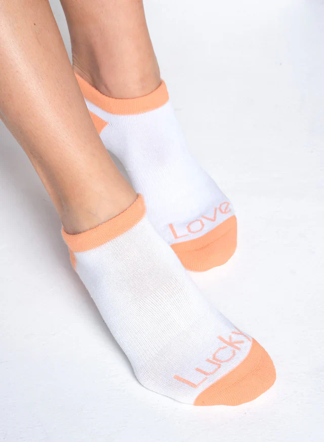 Women's Lucky in Love Lavender Love Low Cut Socks