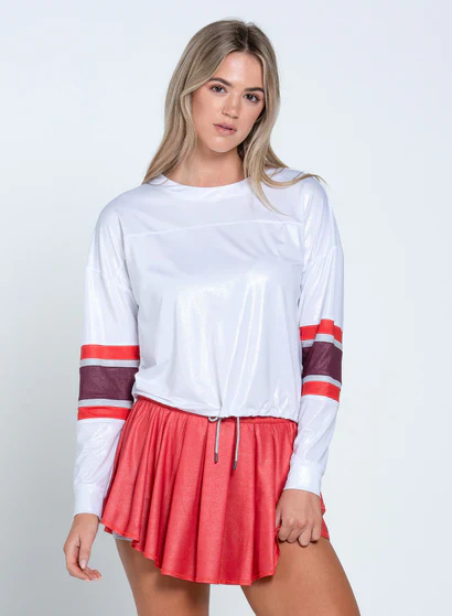 Women's Lucky in Love Metallic Long Sleeve - Image 2