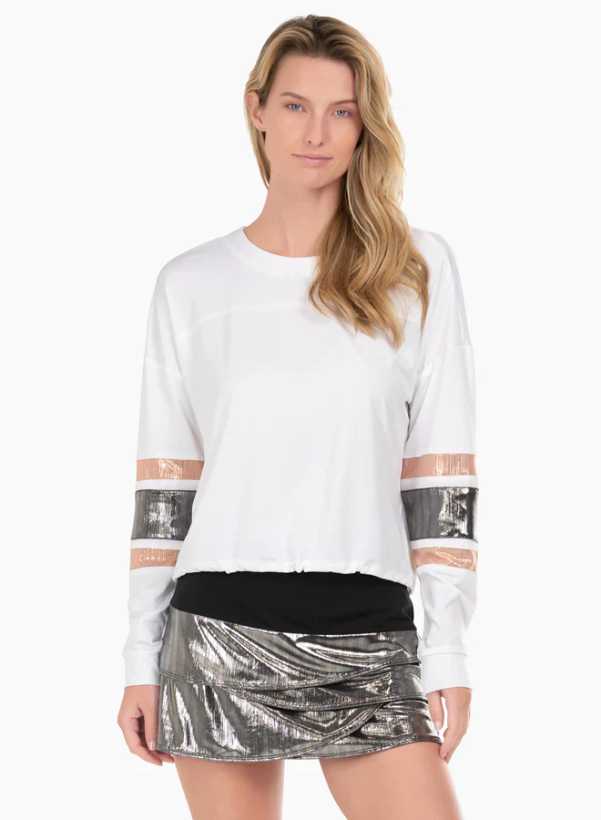 Women's Lucky in Love Metallic Long Sleeve - Image 2