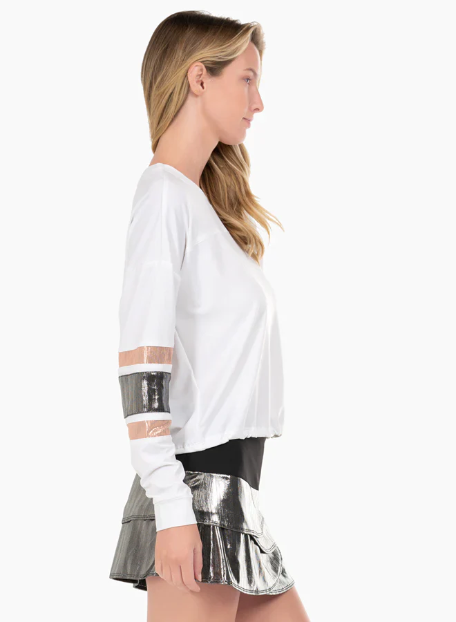 Women's Lucky in Love Metallic Long Sleeve - Image 3