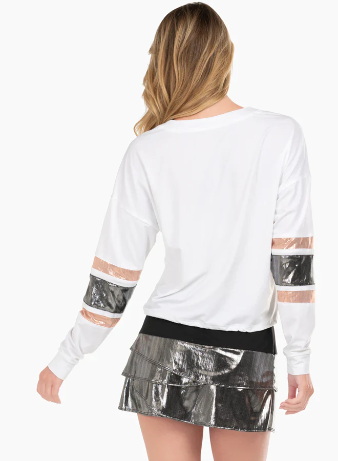 Women's Lucky in Love Metallic Long Sleeve - Image 4