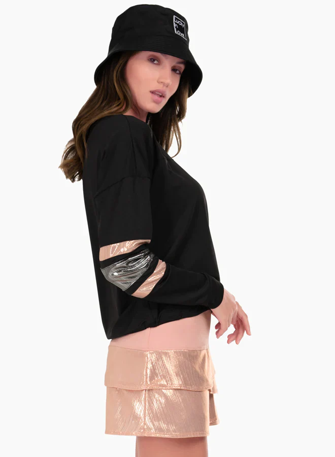Women's Lucky in Love Metallic Long Sleeve - Image 7