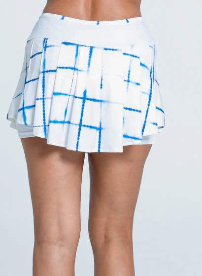 Women's Lucky in Love Shibori Plaid 13.5" Skirt - Image 3