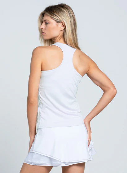 Women's Lucky in Love V-Neck Tank w/ Bra - Image 4