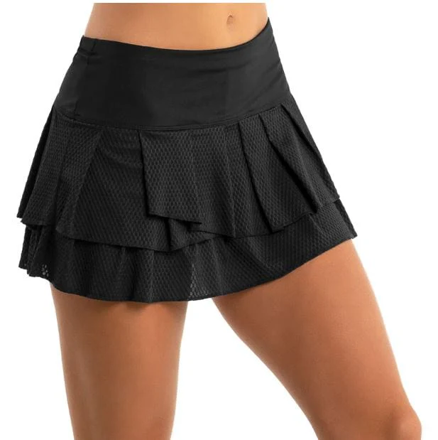 Women's Lucky in Love Wavy Pleat Tier Skirt - Image 2