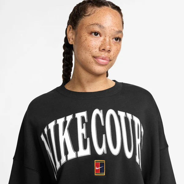 Women's Nike Court Heritage Phoenix Fleece Crew Sweater - Image 2
