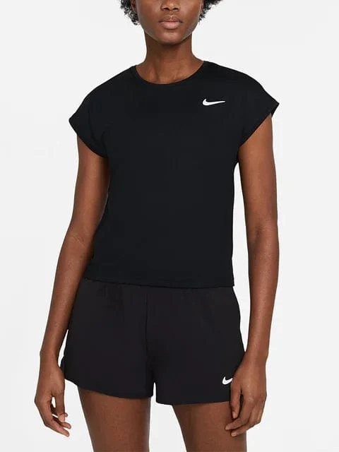 Women's Nike Court Victory Short-Sleeve Tennis Top - Image 3