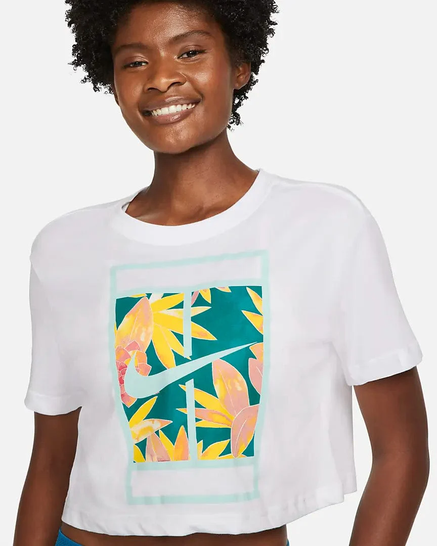 Women's Nike Dri-Fit Slam Cropped T-Shirt - Image 3
