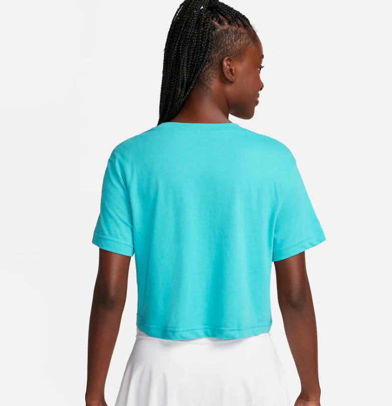 Women's Nike Dri-Fit Slam Cropped T-Shirt - Image 6