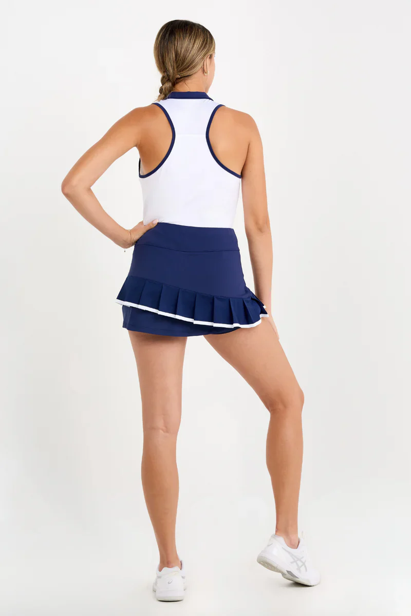 Women's Sofibella 13" Pleated Skort - Aurora Sky - Image 4