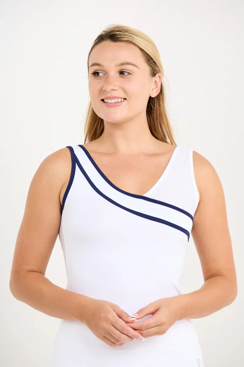 Women's Sofibella 25" Tank - Indigo Whites