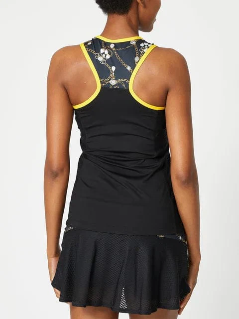 Women's Sofibella Gold Jewel Racerback Tank - Image 2