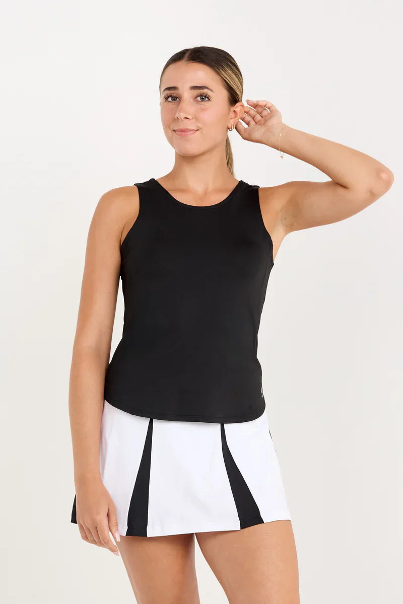 Women's Sofibella Twist Back Tank - Monochrome
